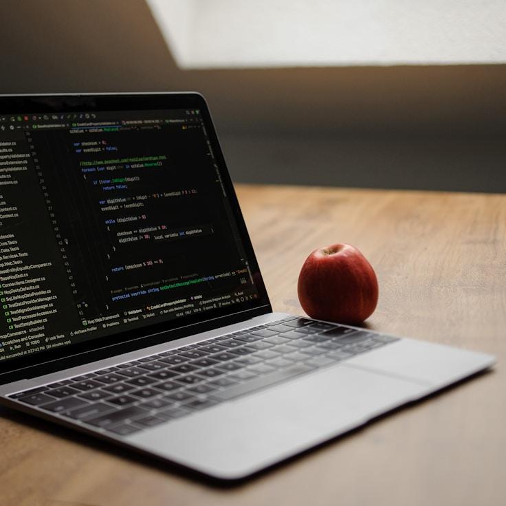 iOS app development workspace